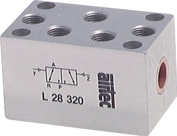 Exemplary representation: 3/2-way pneumatic pulse valve