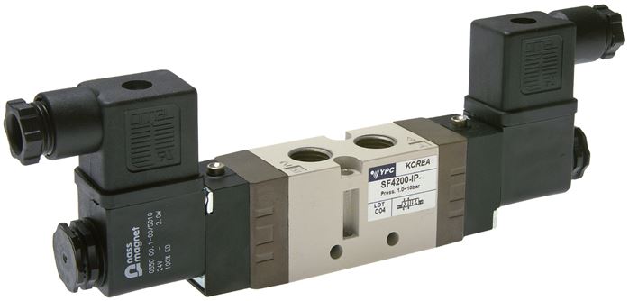 Exemplary representation: 5/2-way solenoid pulse valve